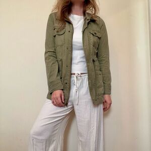 Olive Green Bomber Jacket